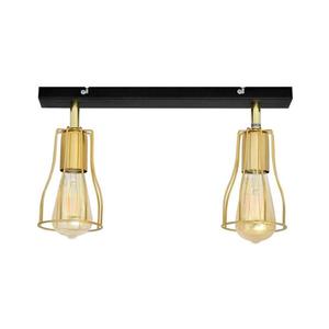 Bodové svietidlo TUBE 2xE27/15W/230V zlatá/čierna R-L 1924/2K BK+GO MAT vyobraziť