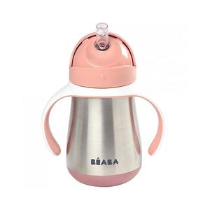 Beaba - Termoizolačný hrnček so slamkou 250 ml ružová 913482BB vyobraziť