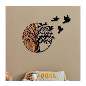 Nástenná dekorácia 71x92 cm strom drevo/kov 899SKL2309 vyobraziť