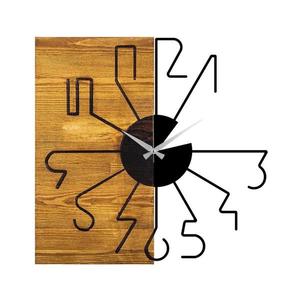 Nástenné hodiny 58 cm 1xAA drevo/kov 539TNL1129 vyobraziť