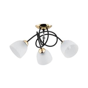 Prisadený luster MODENA 3xE27/60W/230V čierna/zlatá/biela 62297 vyobraziť