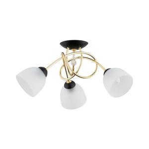 Prisadený luster MODENA 3xE27/60W/230V zlatá/čierna/biela 62298 vyobraziť