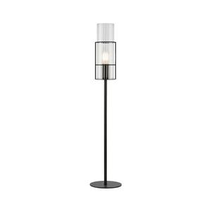 Markslöjd 108556 - Stolná lampa TUBO 1xE14/40W/230V 65 cm čierna/číra 108556 vyobraziť
