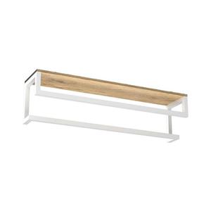 Nástenný vešiak na uteráky s poličkou 14x60 cm biela 9867 vyobraziť