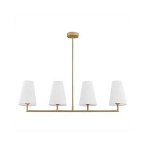 Argon 1828 - Luster na tyči SAFIANO 4xE27/15W/230V zlatá 1828 vyobraziť