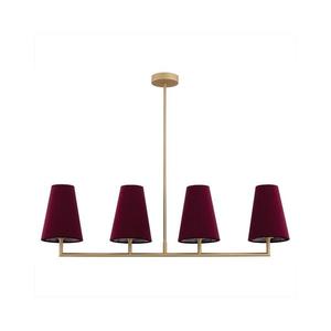 Argon 1829 - Luster na tyči SAFIANO 4xE27/15W/230V vínová 1829 vyobraziť
