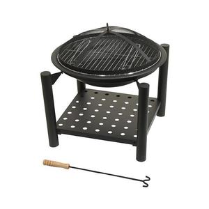 Prenosné ohnisko na drevo s roštom 48 cm 13015 vyobraziť