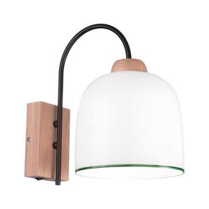 Kolarz A1352.61.G - Nástenná lampa NONNA 1xE27/60W/230V dub/biela/zelená A1352.61.G vyobraziť