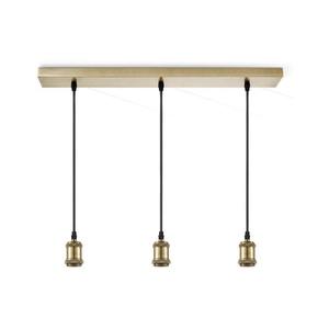 Home Sweet Home Napájací kábel VINTAGE 3xE27/40W/230V mosadz 8718808106450 vyobraziť