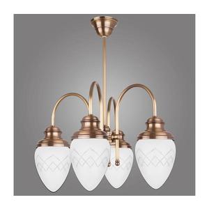 Kemar RI/4/M - Luster na tyči RINAMA 4xE27/60W/230V mosadz RI/4/M vyobraziť