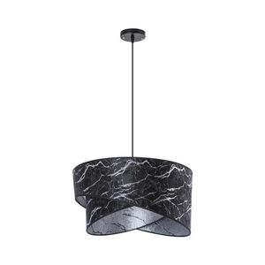 Luster na lanku 1xE27/60W/230V čierna/strieborná W-1208/1 SKOS MARMUR SREBRO vyobraziť