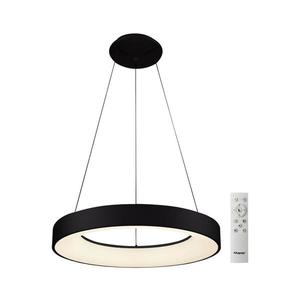 Azzardo - LED Stmievateľný luster na lanku SANTANA LED/50W/230V čierna + DO vyobraziť