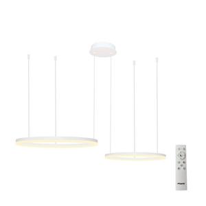 Azzardo - LED Stmievateľný luster na lanku HALO LED/90W/230V biela + DO vyobraziť