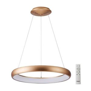 Azzardo - LED Stmievateľný luster na lanku ANTONIO LED/80W/230V zlatá + DO vyobraziť