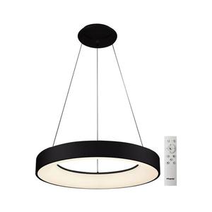 Azzardo - LED Stmievateľný luster na lanku SANTANA LED/80W/230V čierna + DO vyobraziť