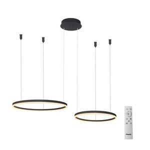 Azzardo - LED Stmievateľný luster na lanku HALO LED/90W/230V čierna + DO vyobraziť