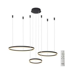 Azzardo - LED Stmievateľný luster na lanku HALO LED/120W/230V čierna + DO vyobraziť