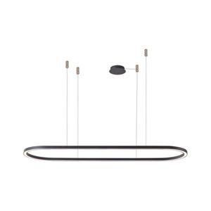 Azzardo - LED Stmievateľný luster na lanku ELENA LED/60W/230V 150 cm čierna vyobraziť