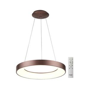 Azzardo - LED Stmievateľný luster na lanku SANTANA LED/80W/230V hnedá + DO vyobraziť