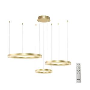 Azzardo - LED Stmievateľný luster na lanku HALO LED/120W/230V zlatá + DO vyobraziť