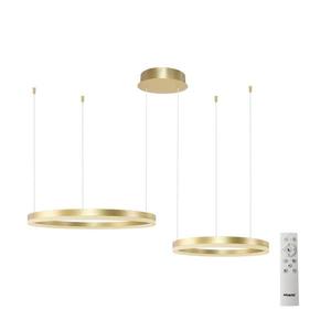 Azzardo - LED Stmievateľný luster na lanku HALO LED/90W/230V zlatá + DO vyobraziť