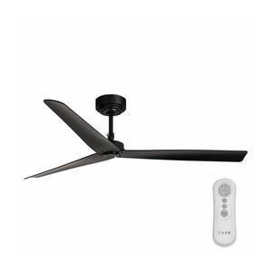 FARO Barcelona FARO 34100 - Stropný látor MILOS čierna + diaľkové ovládanie 34100 vyobraziť