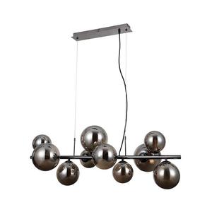 PND-406007-10A-BCR - Luster na lanku CANELLO 10xG9/5W/230V čierna PND-406007-10A-BCR vyobraziť