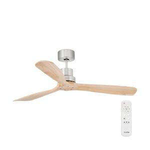 FARO Barcelona FARO 33373DC - Stropný látor LANTAU drevo/matný chróm pr. 132 cm + DO 33373DC vyobraziť