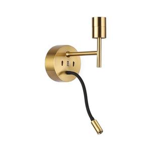 Ideal Lux - LED Flexibilná lampa SET 1xE27/42W/230V + LED/3W/230V zlatá 259857 vyobraziť