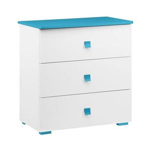 Konsimo Sp. z o.o. Sp. k. Komoda PABIS 87x83 cm biela/modrá 10450.04.101 vyobraziť