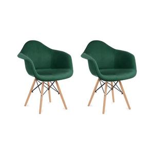 Konsimo Sp. z o.o. Sp. k. SADA 2x Jedálenská stolička NEREA 80x60, 5 cm zelená/buk 10440.05.307 vyobraziť