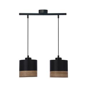 Luster na lanku PORTO 2xE27/60W/230V čierna/hnedá 32-17604 vyobraziť