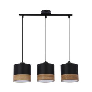 Luster na lanku PORTO 3xE27/60W/230V čierna/hnedá 33-17611 vyobraziť