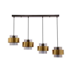 Luster na lanku SPIEGA 4xE27/60W/230V zlatá/čierna 34-09517 vyobraziť