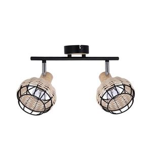 Bodové svietidlo TAJGA 2xE14/40W/230V ratan/čierna 92-12203 vyobraziť