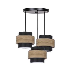 Luster na lanku TWIN 3xE27/40W/230V hnedá/čierna 33-17901 vyobraziť