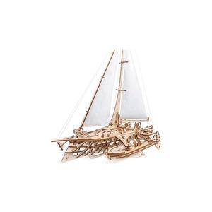 Ugears - 3D drevené mechanické puzzle Plachetnica Merihobus trimarán UG70048 vyobraziť
