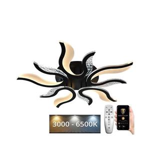 LED Stmievateľný prisadený luster LED/65W/230V 3000-6500K čierna + diaľkové ovládanie J3317/B vyobraziť