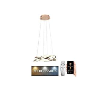 LED Stmievateľný luster na lanku LED/65W/230V 3000-6500K zlatá + diaľkové ovládanie J4332/G vyobraziť