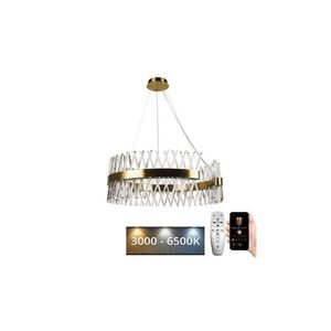 LED Stmievateľný luster na lanku LED/175W/230V 3000-6500K zlatá + diaľkové ovládanie J6305/C vyobraziť