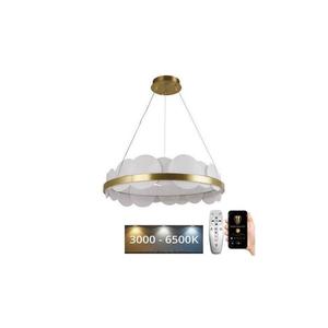 LED Stmievateľný luster na lanku LED/40W/230V 3000-6500K zlatá + diaľkové ovládanie J6319/C vyobraziť