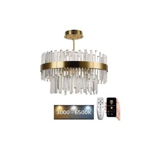 LED Stmievateľný luster na tyči LED/80W/230V 3000-6500K zlatá + diaľkové ovládanie J6321/C vyobraziť