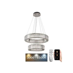 LED Stmievateľný luster na lanku LED/65W/230V 3000-6500K chróm + diaľkové ovládanie J6326/CH vyobraziť