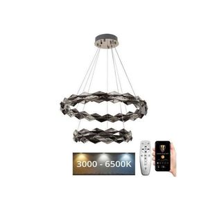 LED Stmievateľný luster na lanku LED/65W/230V 3000-6500K chróm + diaľkové ovládanie J6329/CH vyobraziť