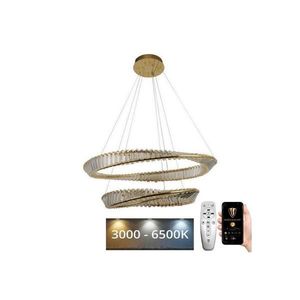LED Stmievateľný luster na lanku LED/90W/230V 3000-6500K zlatá/chróm + DO J6351/GCH vyobraziť