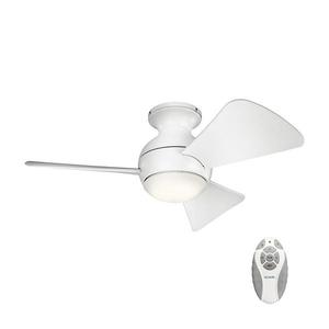 Elstead Kichler KLF-SOLA-34-WHT-LED Stmievateľný stropný látor SOLA 10W/230V IP23+DO KLF-SOLA-34-WHT vyobraziť