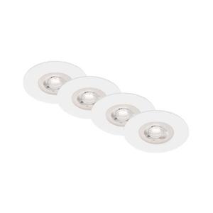 Brilo - SADA 4x LED Kúpeľňové podhľadové svietidlo LED/4, 9W/230V IP44 biela 7998-046 vyobraziť