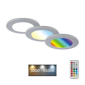 Briloner - SADA 3x LED Stmievateľné kúpeľňové svietidlo LED/4, 8W/230V IP65 7035-034 vyobraziť