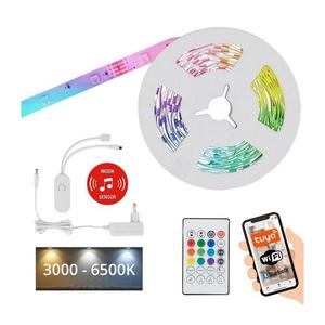 Brilo - LED RGBW Stmievateľný pásik 6, 65m LED/18W/230V Wi-Fi Tuya + DO 2313-150 vyobraziť