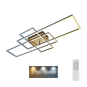 Brilo - LED Stmievateľný prisadený luster FRAME LED/51W/230V hnedá/zlatá + DO 3156-017 vyobraziť